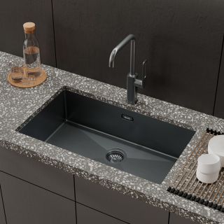 Кухонная мойка IDDIS Edifice EDI74G0i77 74см графит